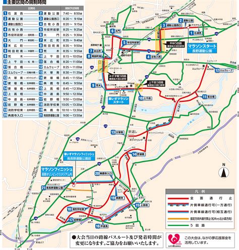 長野マラソン2024 交通規制